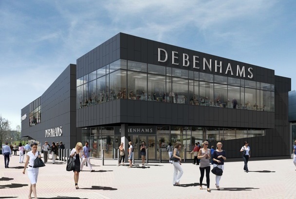 Debenhams closes 50 stores.